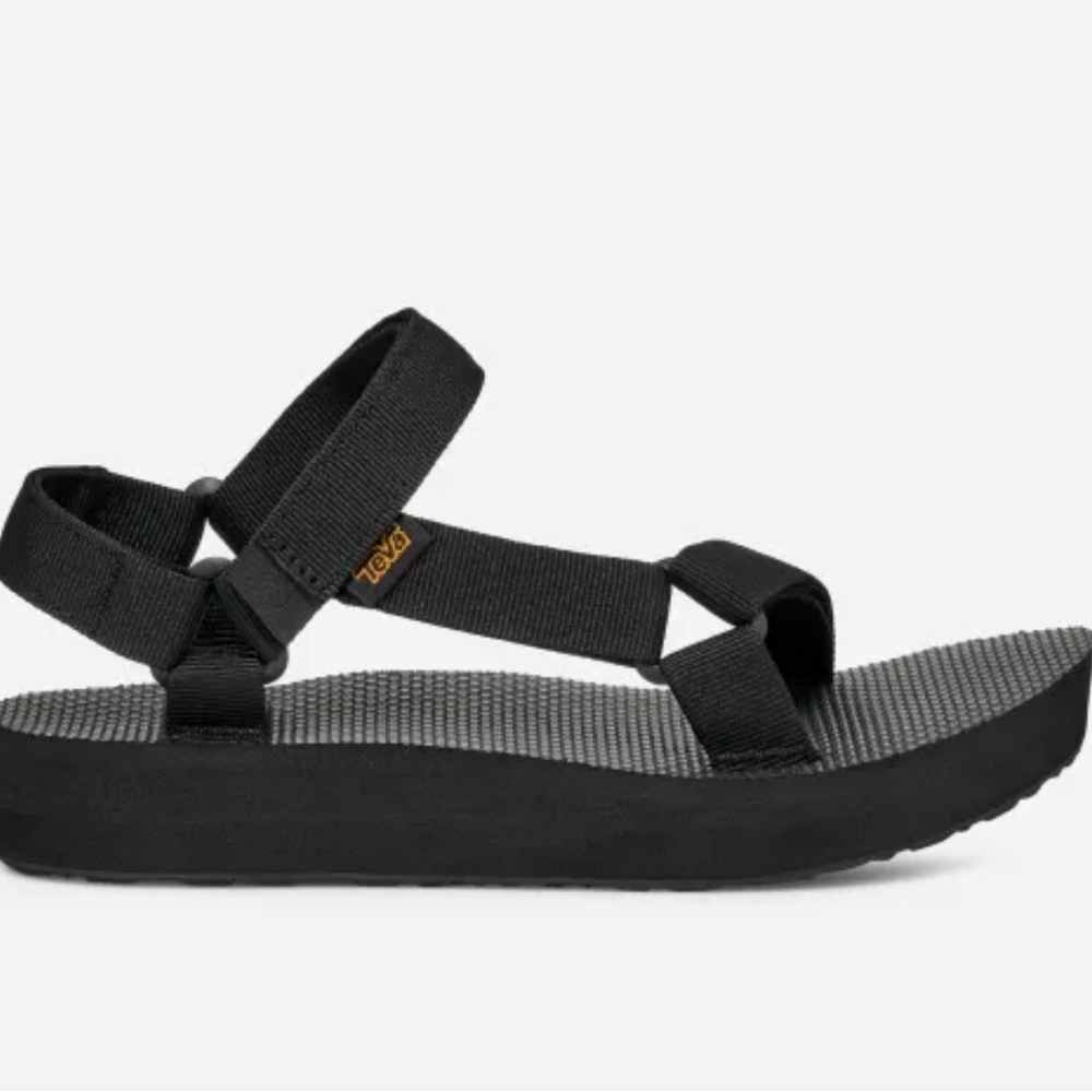 TEVA BLACK SANDALS - MIDFORM UNIVERSAL